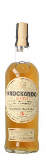 KNOCKANDO Pure Single malt Scotch Whisky 12  Year old 1973 1985 75cl 43%