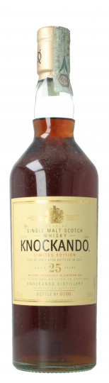 KNOCKANDO Pure Single malt Scotch Whisky 25 Year old Bottled 2011 75cl 43%