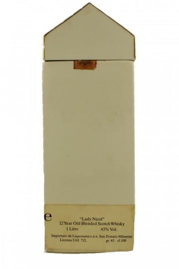 Lady Nicol Blended Scotch Whisky 12 Year Old - Bot. in The 70's 100cl 43% OB-Ceramic Decanter