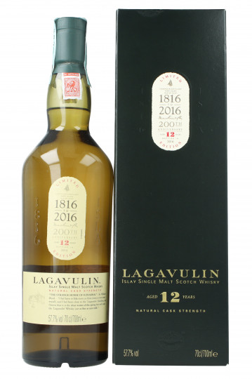 Lagavulin Islay  Scotch whisky 12 Year old 70cl 57.7% 200th Anniversary