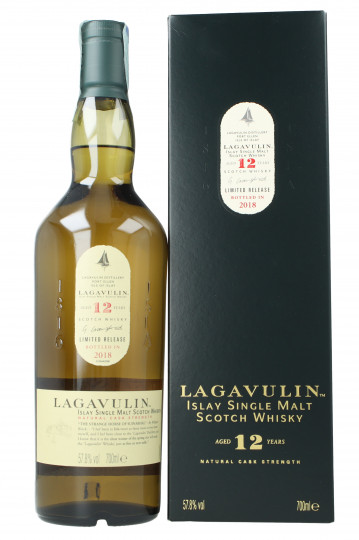 Lagavulin Islay  Scotch whisky 12 Year old 70cl 57.8% Release 2018
