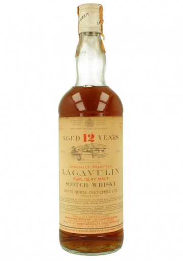 Lagavulin Islay  Scotch whisky 12 Year old - Bot.70's-80's 75cl 43% OB - Montenegro Imp.