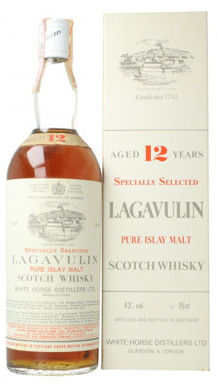 Lagavulin Islay  Scotch whisky 12 Year old - Bot. in The 70's 75cl 43% OB  -Carpano Import