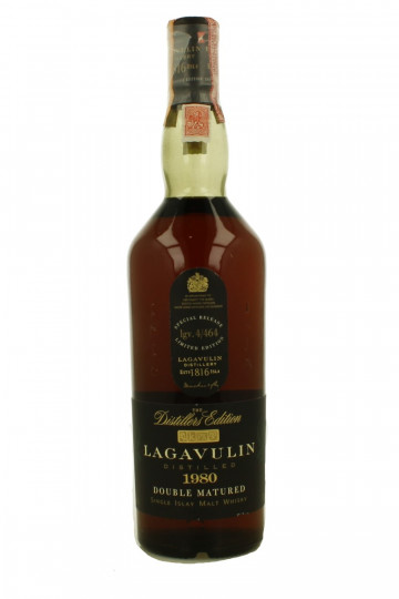 Lagavulin Islay  Scotch whisky 1980 70cl 43% OB-Double matured