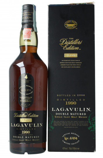 Lagavulin Islay  Scotch whisky 1990 2006 70cl 43% OB-Double maturation