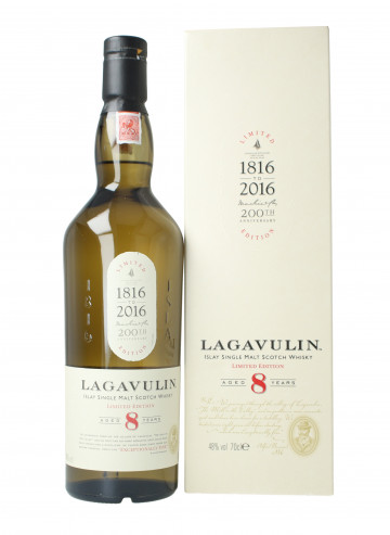 Lagavulin Islay Scotch Whisky 8 Year Old 70cl 48% OB  -200th 1816-2016