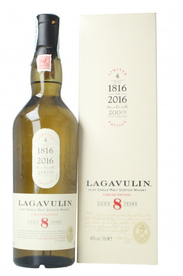 Lagavulin Islay Scotch Whisky 8 Year Old 70cl 48% OB  -200th 1816-2016