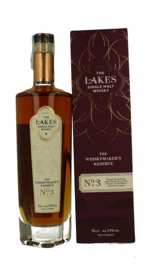 Lakes Distillery Single  Malt Whisky 70cl 54% OB - Whisky maker Reserve N. 3 Sherry and red wine Cask