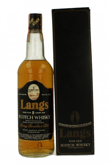 Lang's  Blended Scotch Whisky 5 Years Old - Bot.70's 70cl 40%