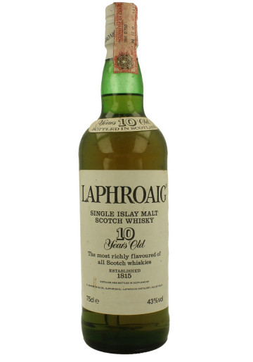 LAPHROAIG 10 Year old Bot.80's 75cl 43% OB Single Islay malt-Spirit Import