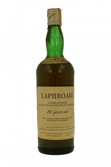 LAPHROAIG 10 Years Old - Bot.70's 75cl 43% UNBLENDED BONFANTI IMPORT