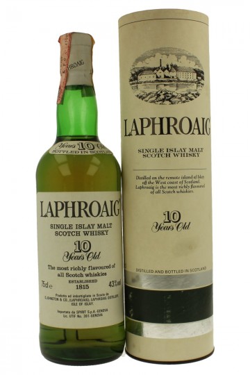 LAPHROAIG 10 years old Bot in The 80's 75cl 43% OB- Spirit import