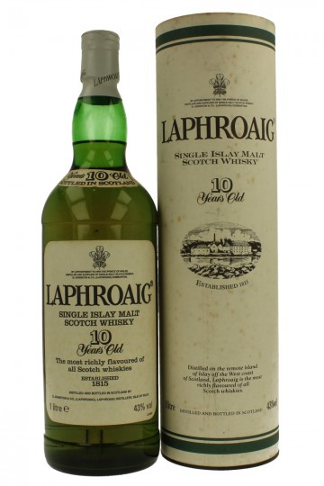 LAPHROAIG 10 years old Bot.Late 90's early 2000 100cl 43% OB