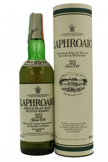 LAPHROAIG 10 years old BOTTLED IN THE  90'S EARLY 2000 70CL 40%