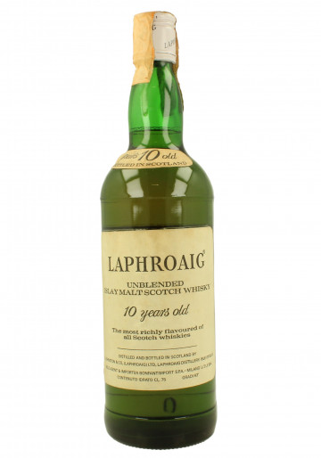 LAPHROAIG 10yo bot 60/70's 75 CL 43% UNBLENDED BONFANTI IMPORT