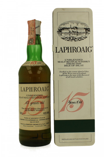 LAPHROAIG 15 years Old Bot in The 80's 75cl 43% OB- 15yo in Red
