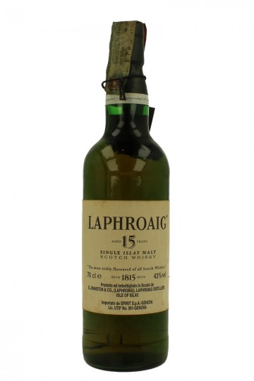 LAPHROAIG 15 years old Bot.Late 90's early 2000 70cl 46% OB-Spirit import
