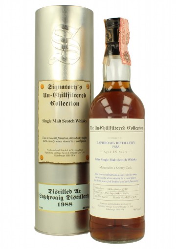 LAPHROAIG 15yo 1988 2003 70cl 46% Signatory - Sherry Butt #3608