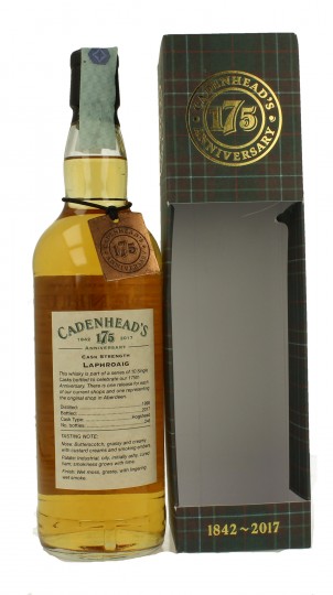 LAPHROAIG 18 years old 70cl 57.4% Cadenhead's - Whisky Shop  Salzburg
