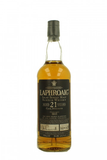 LAPHROAIG 21 Years Old 70cl 53.4% OB- only 1427 Bts
