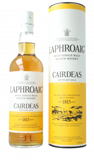 LAPHROAIG Cairdeas Islay Single Malt Scotch Whisky 70cl 51.4% OB - Fies Isle 2014 Ex Bourbon & Amontillado