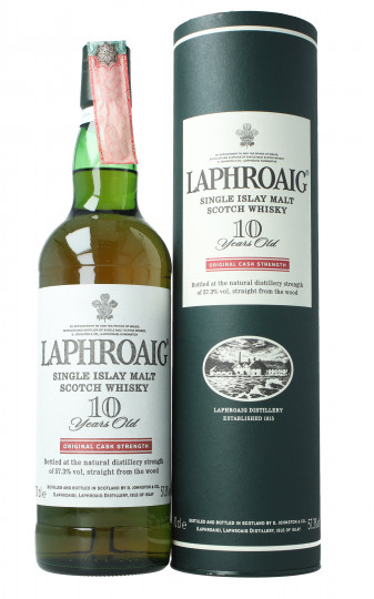 Laphroaig  Islay Scotch Whisky 10 Year Old 70cl 57.3% Ob-Original Cask strength batch 1