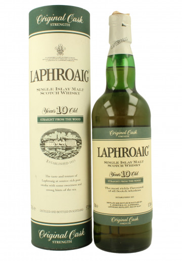 Laphroaig Islay  Scotch Whisky 10 year old Bot.early 90's 70cl 57.3% OB - Original Cask Strength
