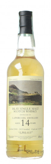 LAPHROAIG   Islay Scotch Whisky 14 year old 2000 2015 70cl 48% Hidden Spirits -