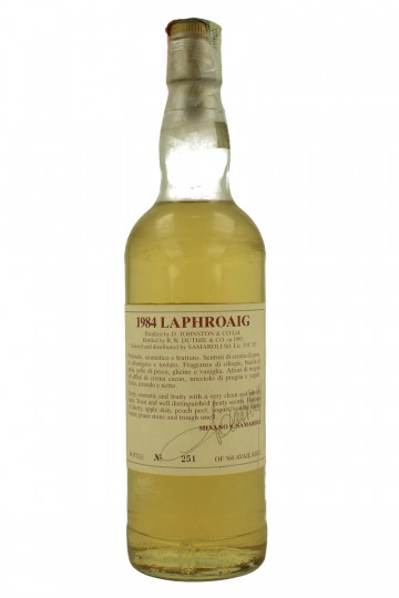 Laphroaig Islay  Scotch Whisky 1984 1993 70cl 57% Samaroli  - Duthie very very rare