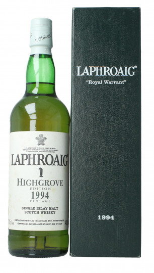 Laphroaig  Islay Scotch Whisky 1989 70cl 43% OB-Highgrove 1