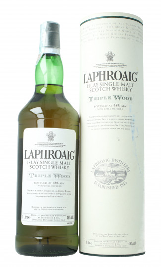 Laphroaig Islay  Scotch Whisky 2010 circa 1 litre 48% Triple Wood