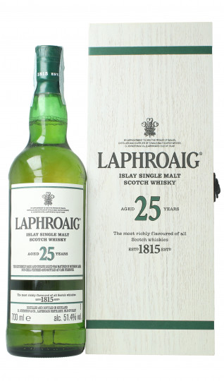 LAPHROAIG   Islay Scotch Whisky 25 year old 70cl 51.4% OB-