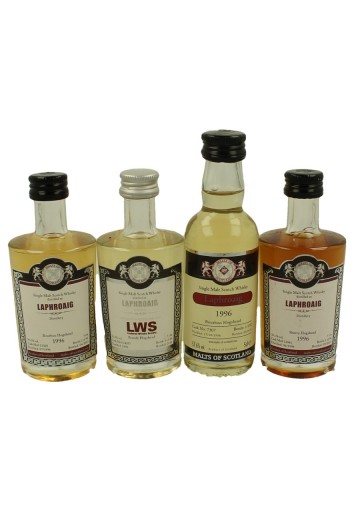 LAPHROAIG miniature 1996 4 x 5cl  Malts of Scotland Cask 13028-14057-7307-12041