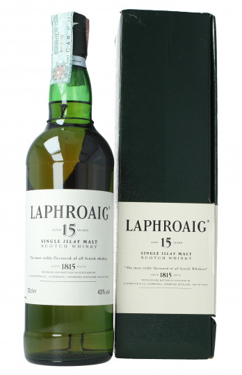 Laphroaig    Scotch whisky 15 Years old Bot in The 90's early 2000 70cl 43% OB- Spirit import