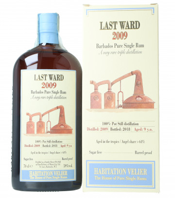 Last Ward Barbados Pure Rum 9 Years Old 2009 2018 70cl 59% Velier -HABITATION