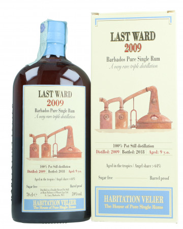 Last Ward Barbados Pure Single Rum 9  Year Old 2009 2018 70cl 59% Habitation Velier