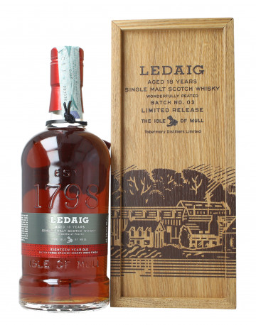 Ledaig Island Scotch Whisky 18 year old 70cl 46.3% Batch 003