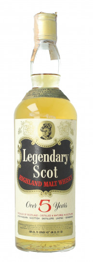 Legendary Scots Highalnd malt Scotch Whisky 5  Year Old - Bot. in The 70's 75cl 43%