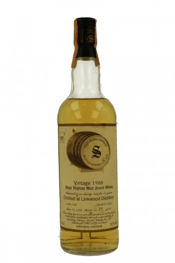 LINKWOOD 11 Years old 1988 1999 70cl 43% Signatory  - Sherry Butt #2784