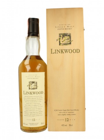 LINKWOOD 12yo Bot.90's 43% OB - Flora & Fauna Wood box