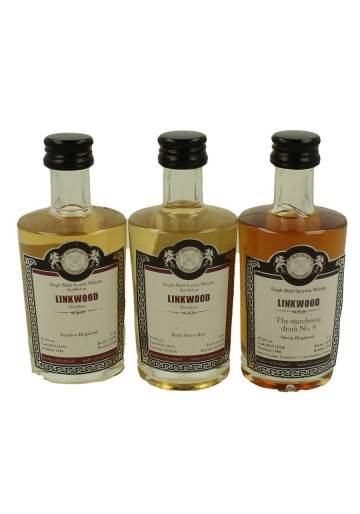 LINKWOOD  miniature 1984-1987-1988-1989-2000 5x 5cl  Malts of Scotland Cask 14045-14025-15028-1826-11008