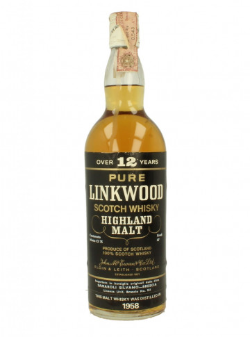 Linkwood Speyside  Scotch Whisky 12 Year old 1958 75cl 43% SAMAROLI