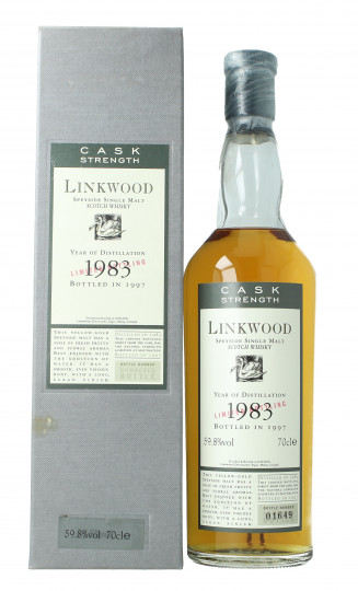 Linkwood Speyside Scotch Whisky 1983 1997 70cl 59.8% OB-
