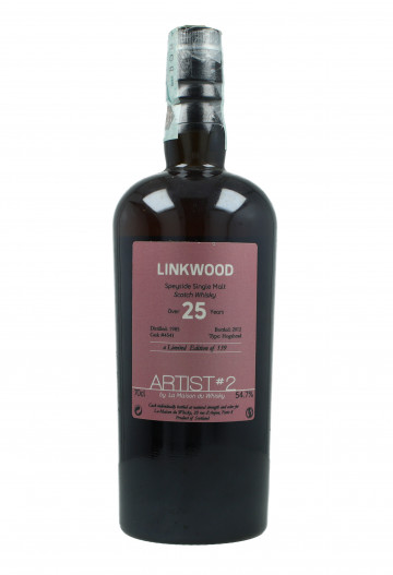 Linkwood Speyside  Scotch Whisky Over 25 Year old 1985 2012 70cl 54.7% LMDW Artist cask 4541