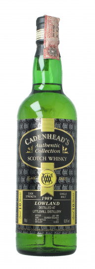 Littlemill Lowland  Scotch Whisky 10 year old 1989 1999 70cl 63.8% Cadenhead -cask