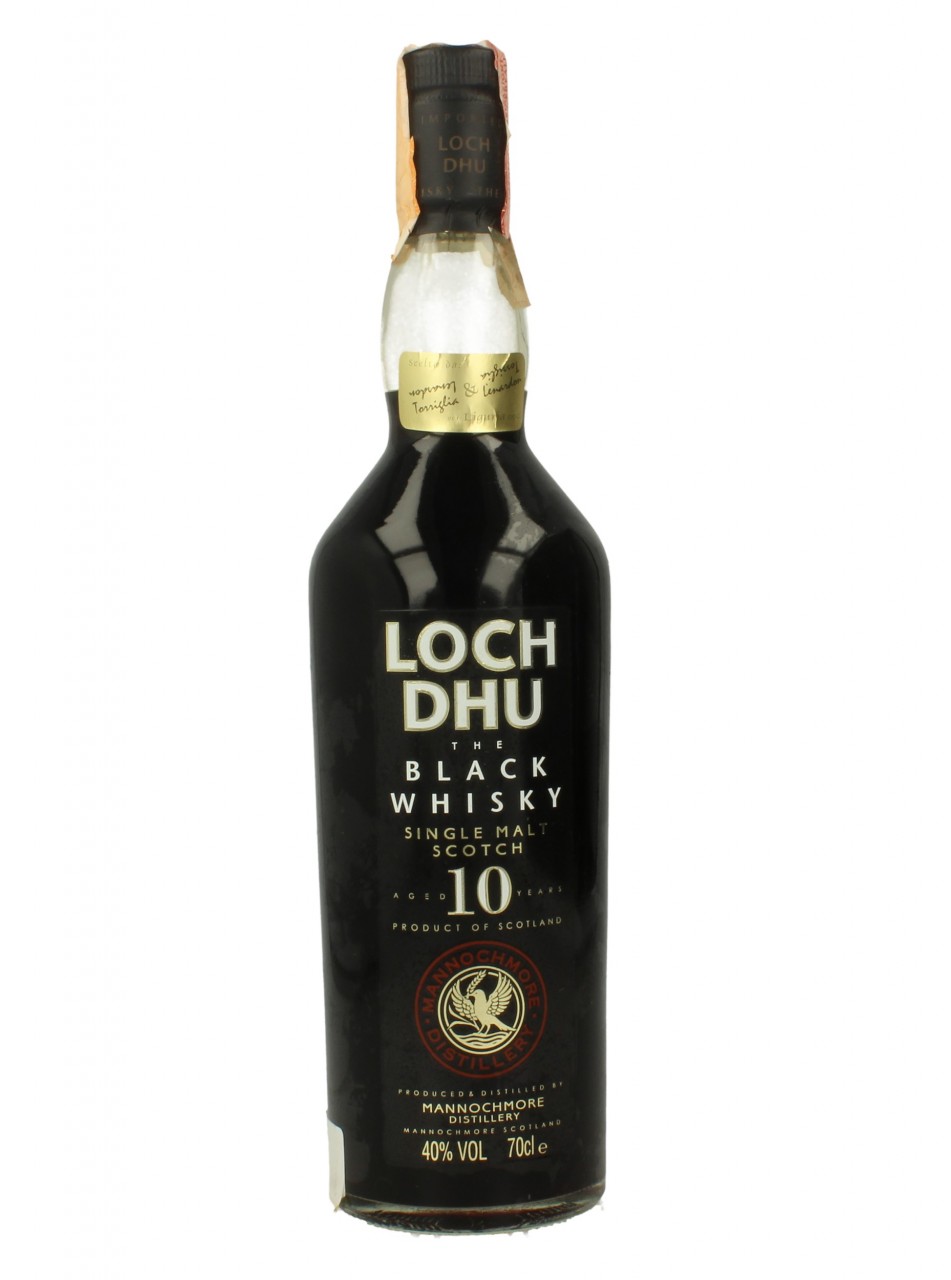 LOCH DHU Black Whisky 10yo Bot.90's 70cl 40% OB - Mannochmore