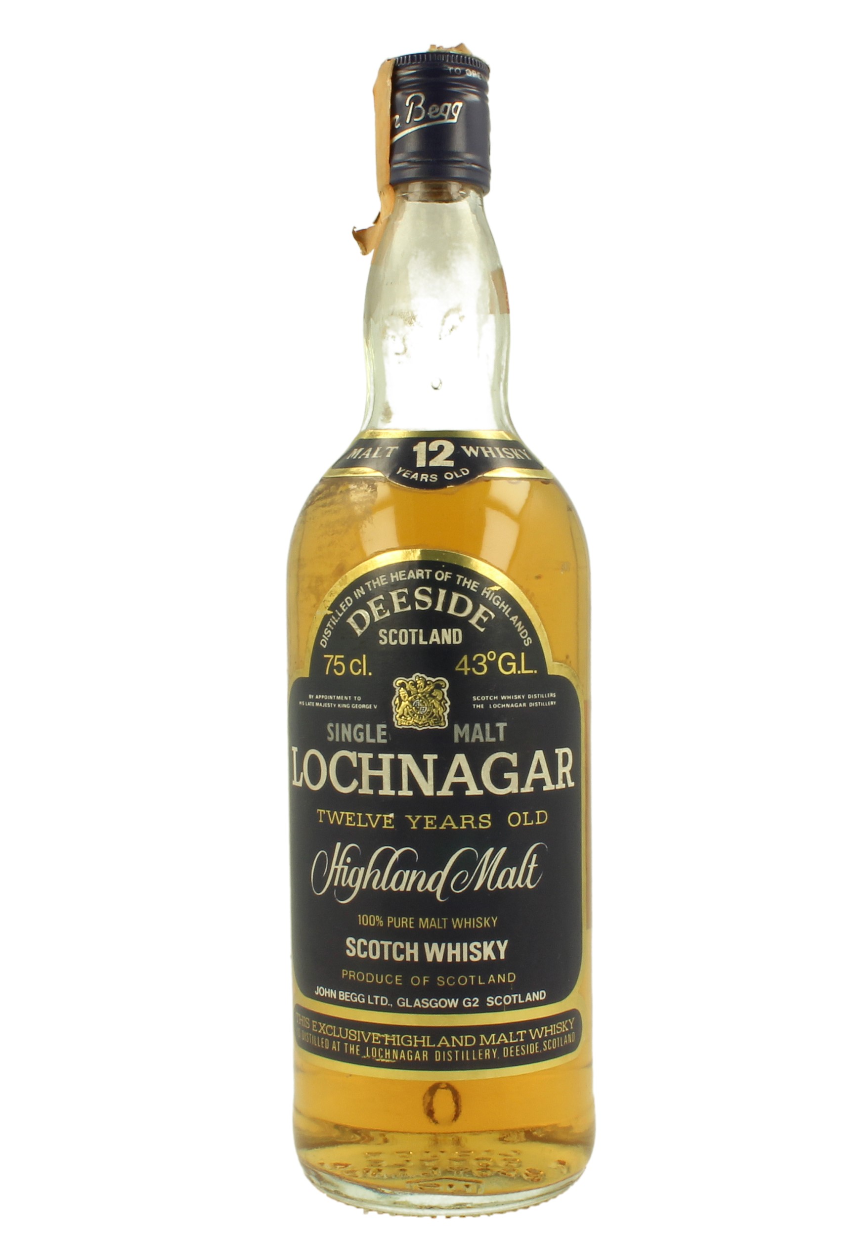 LOCHNAGAR 12yo Bot.70's 75cl 43% OB - Products - Whisky Antique