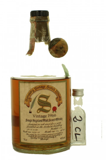 Lochside  Single Hiohland Malt Scotch Whisky - Sample 22 Years Old 1966 1989 2cl 43% Sample 2cl !!!!