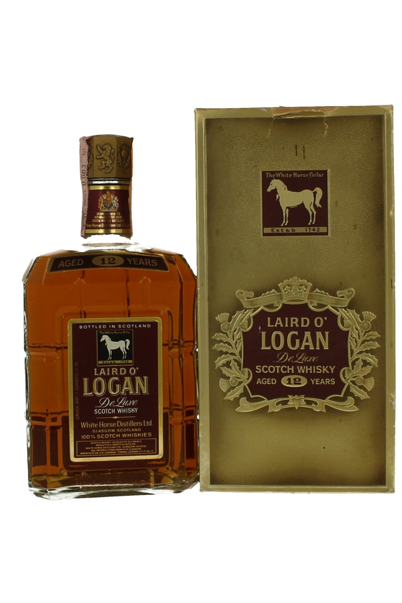 LOGAN De Luxe Scotch Whisky (lagavulin) 12 Years Old Bot.70's 43