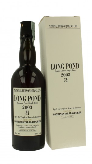 LONG POND 15yo 2003 2018 70cl 63% Velier Continental Flavoured Rum